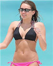 Hannah Montana on the beach